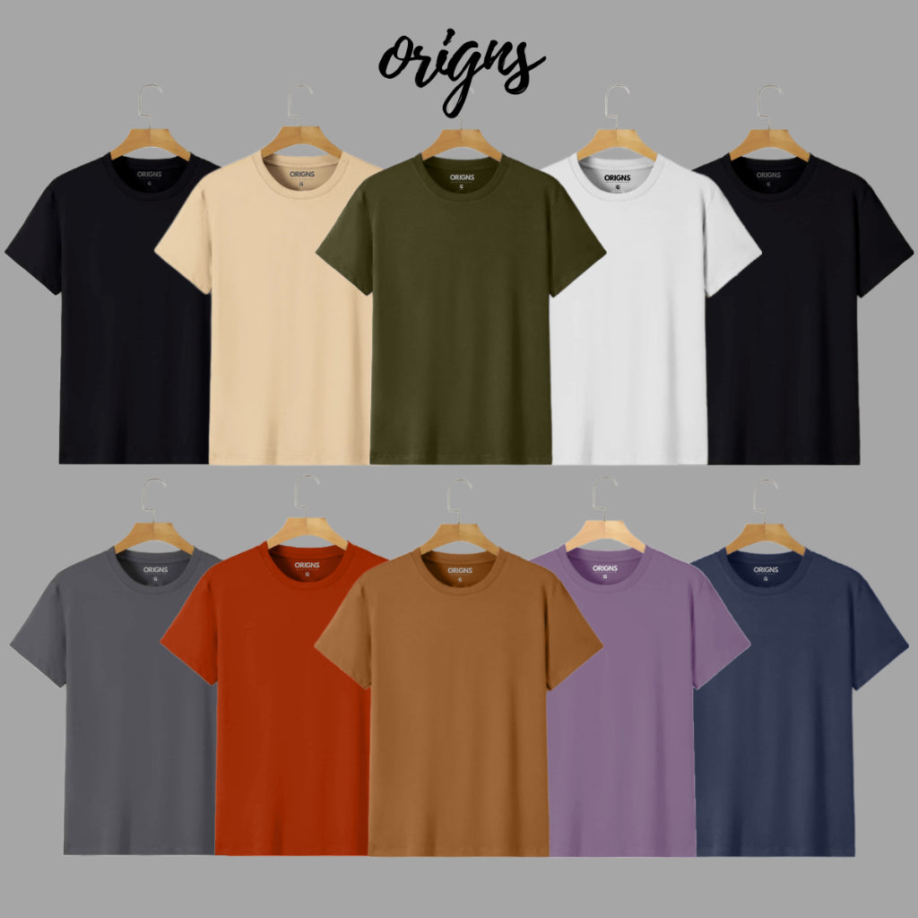 Kit 10 Camisetas Básicas Algodão Masculina